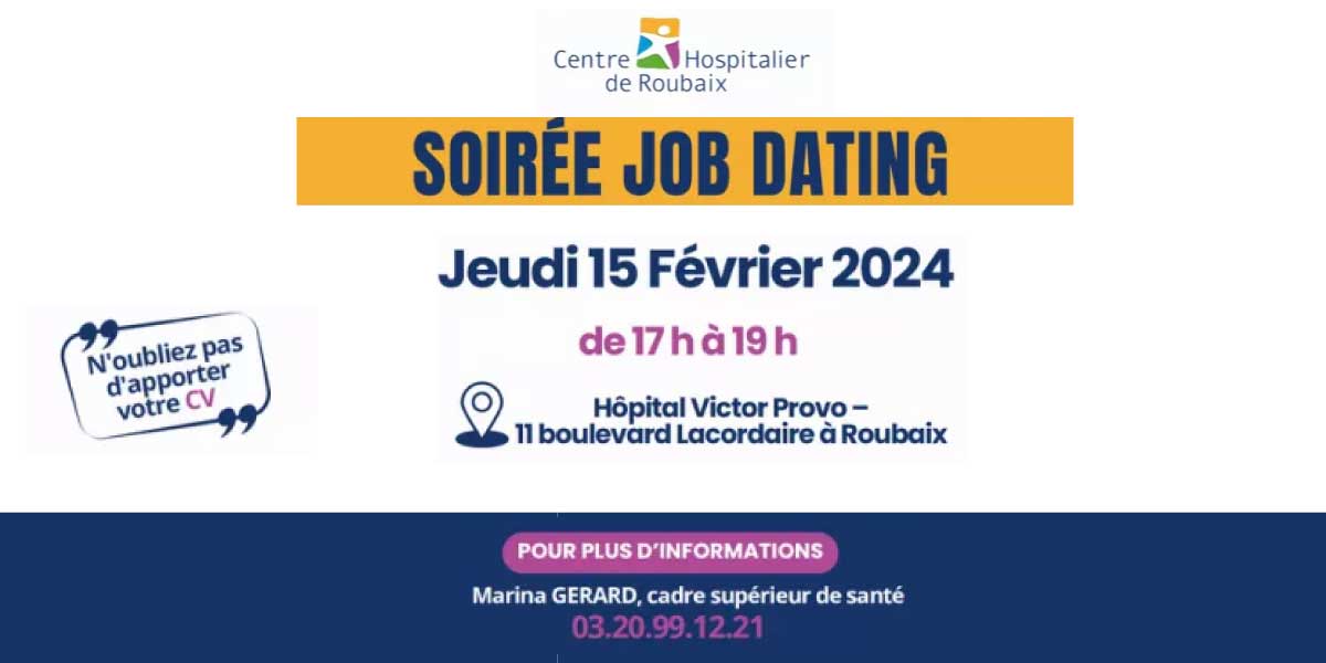 soirée job dating CH roubaix