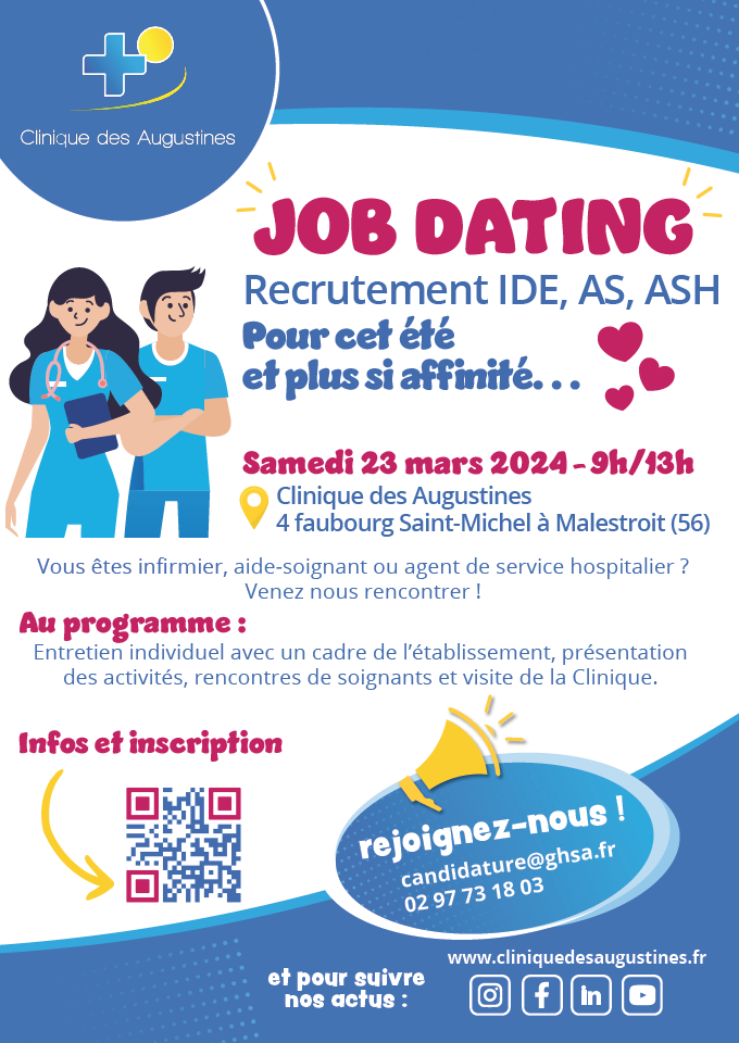 job dating clinique des augustines mars 2024