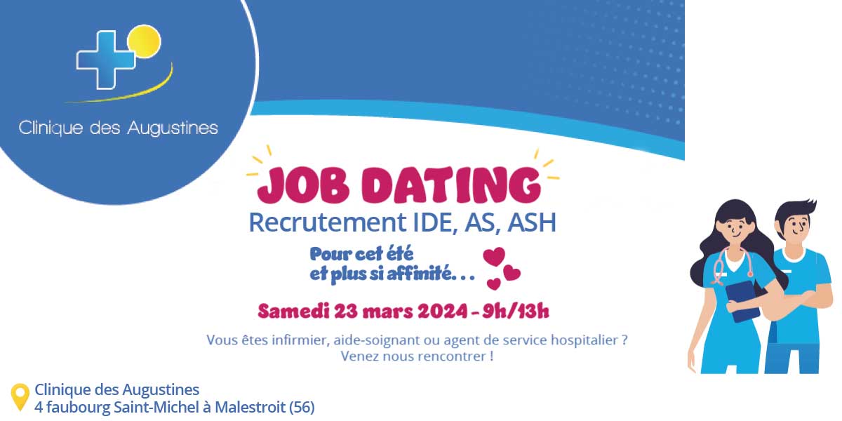 job dating clinique des augustines mars 2024
