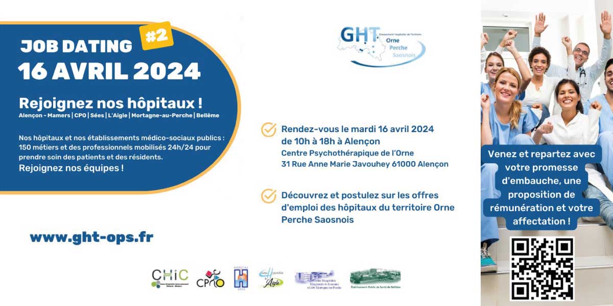 job dating avril 2024 CH alencon