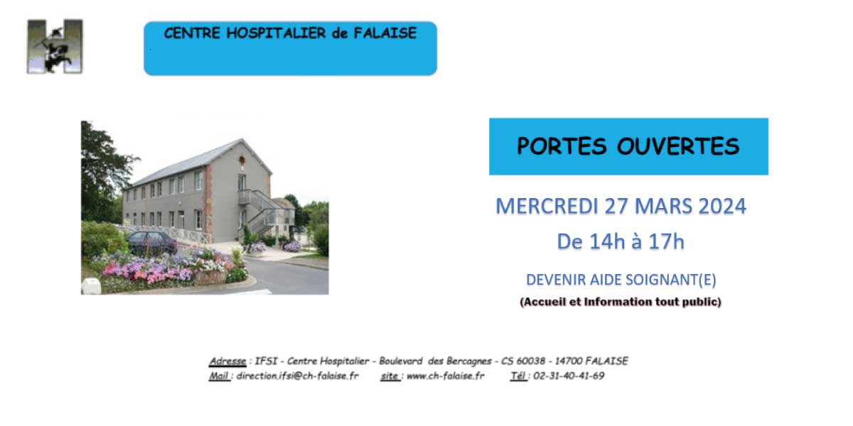 portes ouvertes ifsi ch la falaise mars 2024