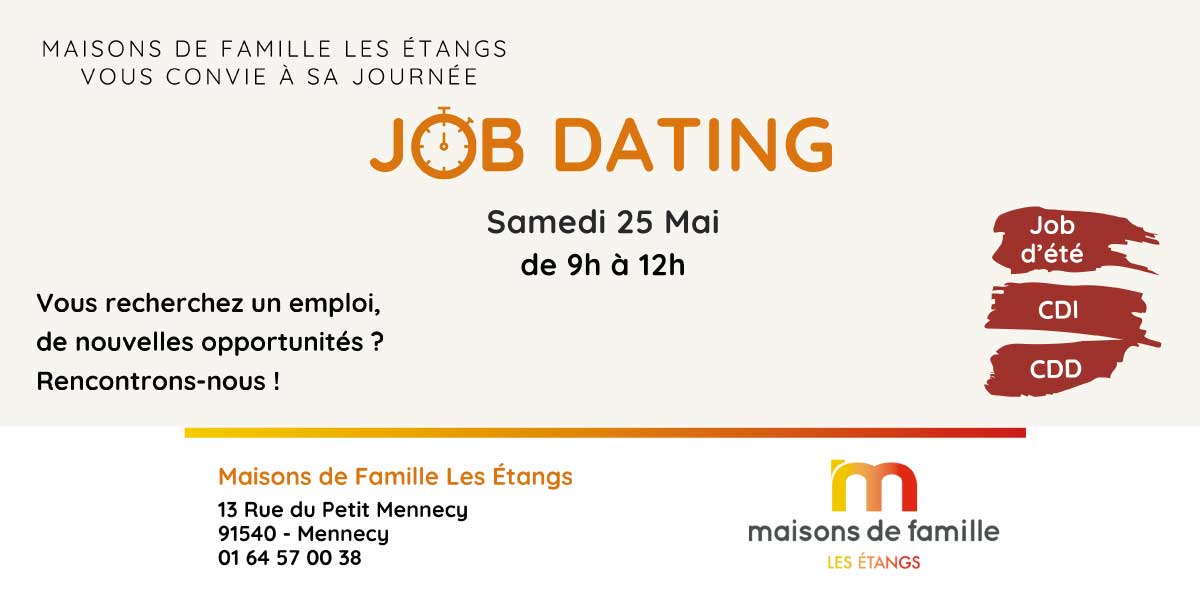 job dating maisons de famille les etangs