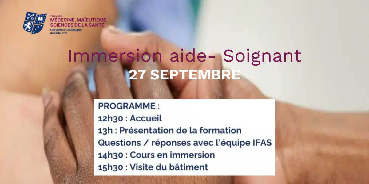 immersion aide soignant lille septembre 2024