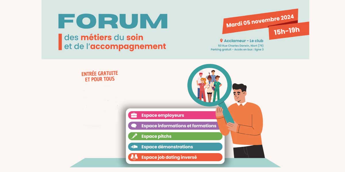 forum metiers soins et accompagnement niort 2024