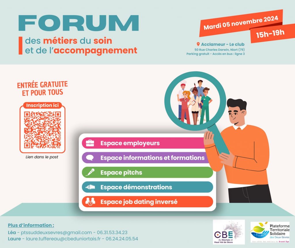 forum metiers soins et accompagnement niort 2024