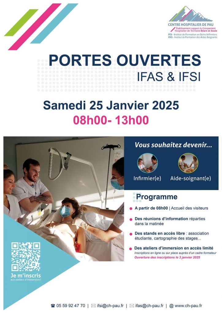 portes ouvertes ifsi ifas pau