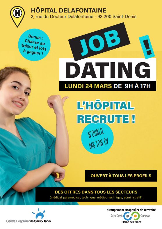 job dating centre hospitalier saint denis 