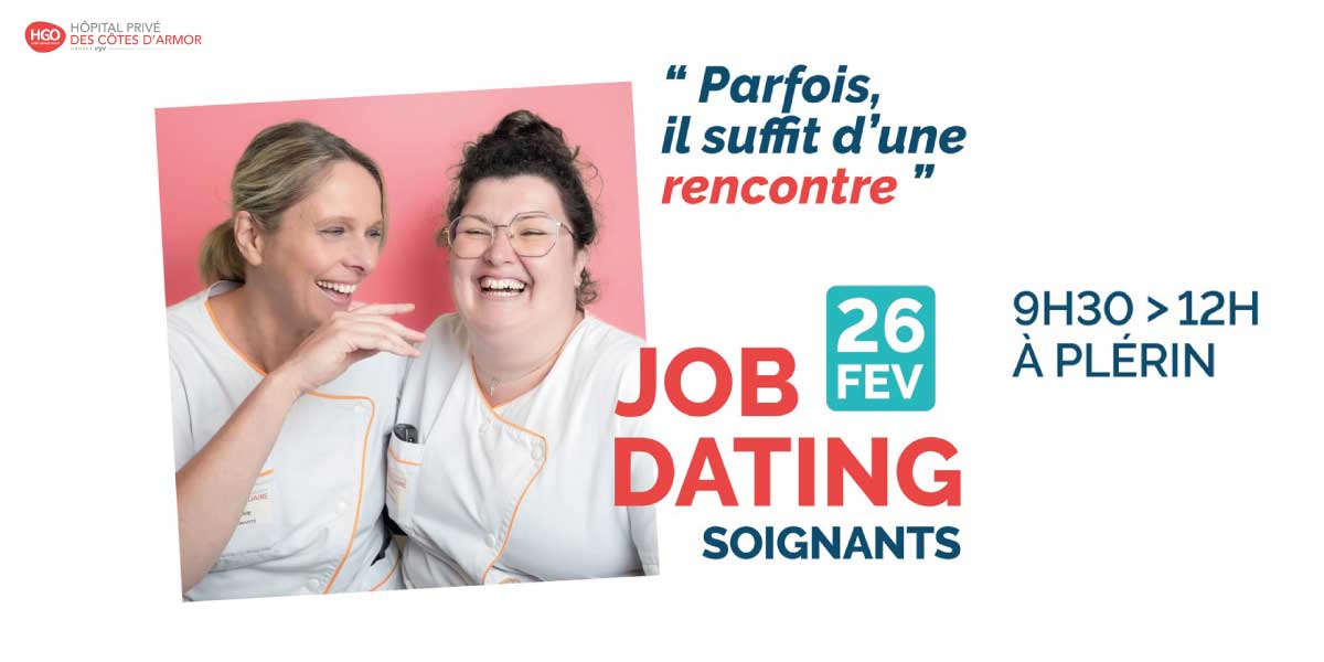 job dating soignants hopital prive cotes armor