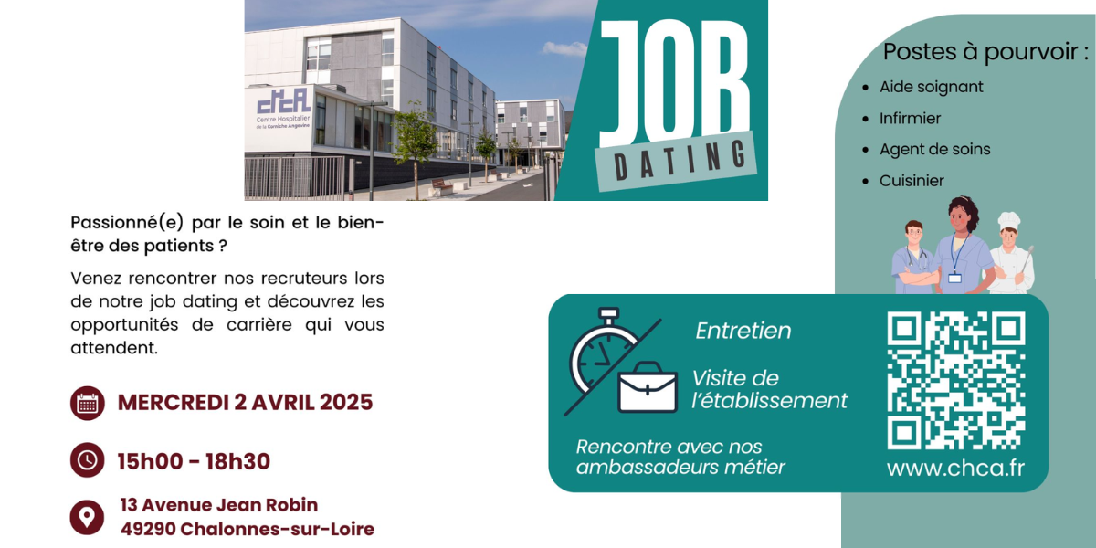 job dating centre hospitalier corniche angevine 2025