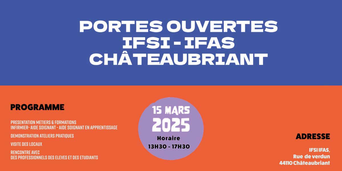 portes ouvertes ifsi ifas chateaubriant