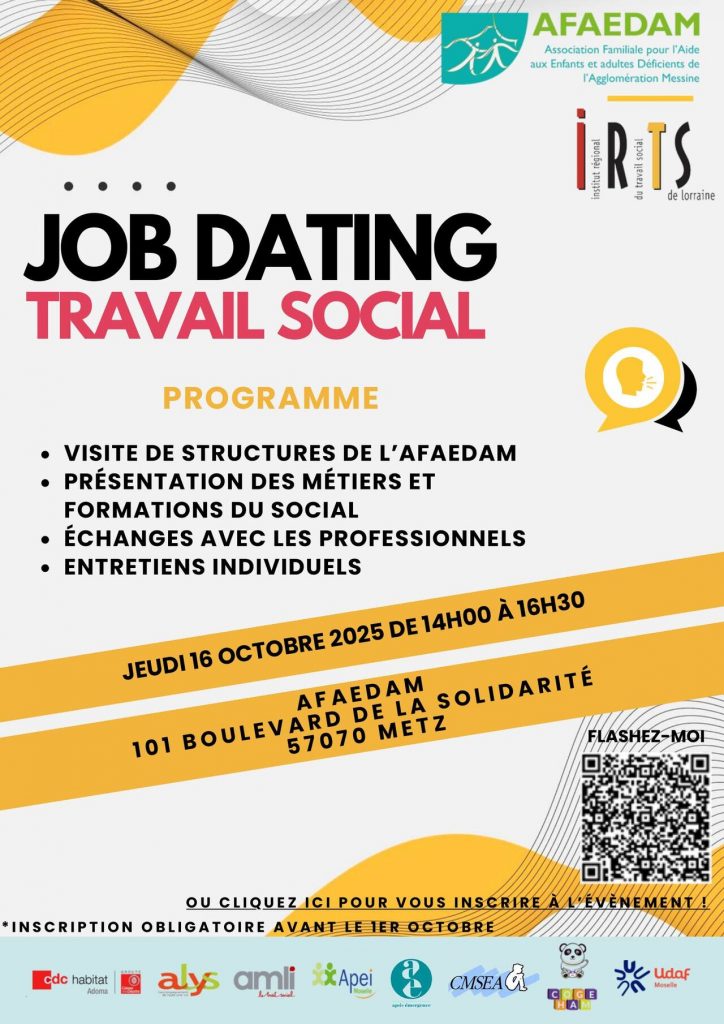 job dating travail social afaedam