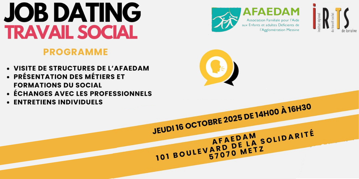 job dating travail social afaedam