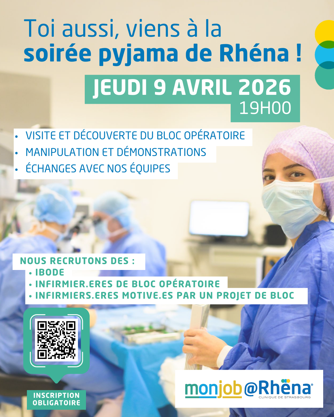 soirée bloc opératoire clinique rhena